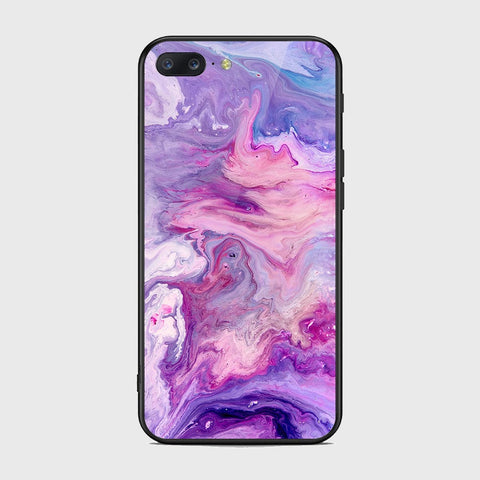 OnePlus 5 Cover- Colorful Marble Series - HQ Ultra Shine Premium Infinity Glass Soft Silicon Borders Case