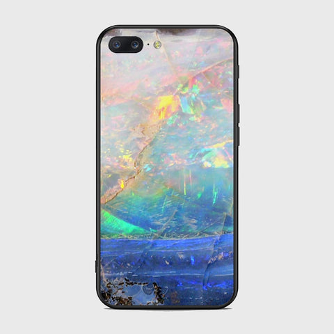 OnePlus 5 Cover- Colorful Marble Series - HQ Ultra Shine Premium Infinity Glass Soft Silicon Borders Case