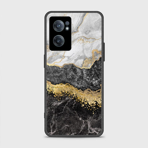 OnePlus Nord CE 2 5G Cover- Colorful Marble Series - HQ Ultra Shine Premium Infinity Glass Soft Silicon Borders Case