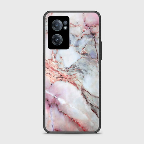 OnePlus Nord CE 2 5G Cover- Colorful Marble Series - HQ Ultra Shine Premium Infinity Glass Soft Silicon Borders Case