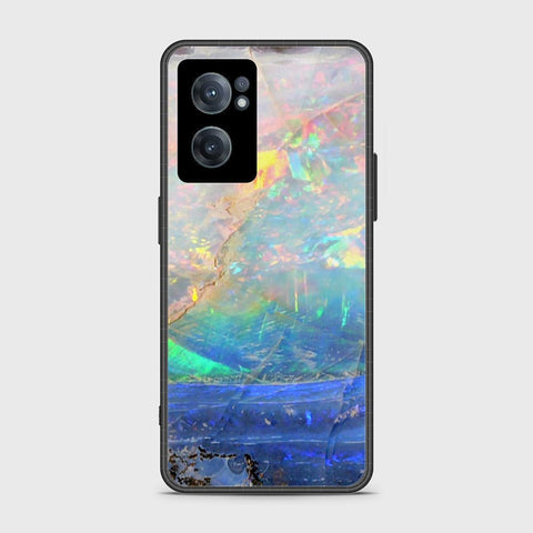 OnePlus Nord CE 2 5G Cover- Colorful Marble Series - HQ Ultra Shine Premium Infinity Glass Soft Silicon Borders Case