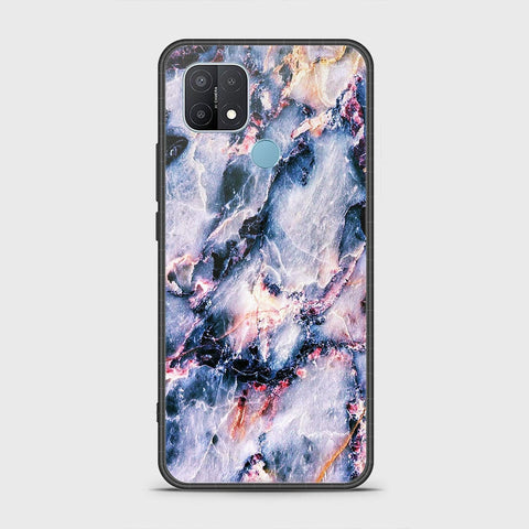 Oppo A15s Cover- Colorful Marble Series - HQ Ultra Shine Premium Infinity Glass Soft Silicon Borders Case