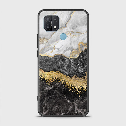 Oppo A15s Cover- Colorful Marble Series - HQ Ultra Shine Premium Infinity Glass Soft Silicon Borders Case