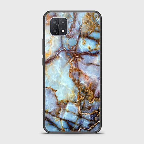 Oppo A15s Cover- Colorful Marble Series - HQ Ultra Shine Premium Infinity Glass Soft Silicon Borders Case