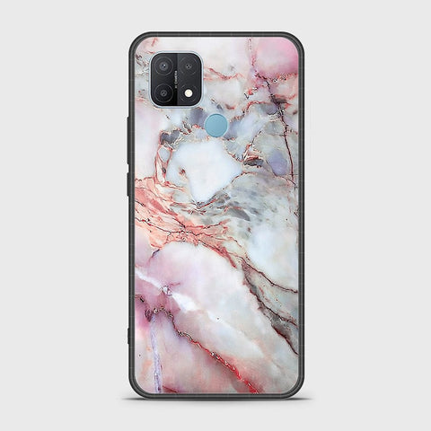 Oppo A15s Cover- Colorful Marble Series - HQ Ultra Shine Premium Infinity Glass Soft Silicon Borders Case