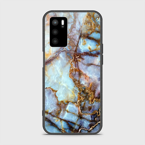 Oppo A16s Cover- Colorful Marble Series - HQ Ultra Shine Premium Infinity Glass Soft Silicon Borders Case