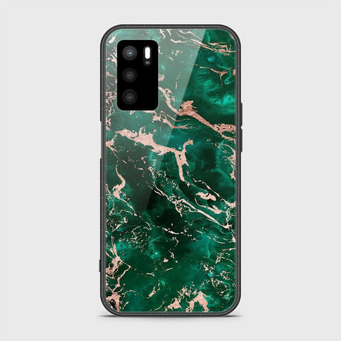 Oppo A16s Cover- Colorful Marble Series - HQ Ultra Shine Premium Infinity Glass Soft Silicon Borders Case