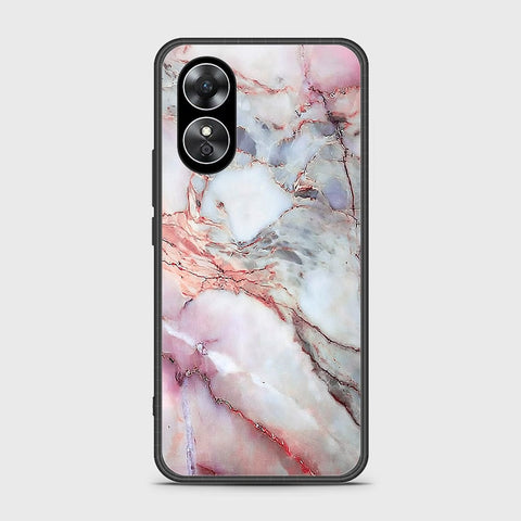 Oppo A17k Cover- Colorful Marble Series - HQ Ultra Shine Premium Infinity Glass Soft Silicon Borders Case