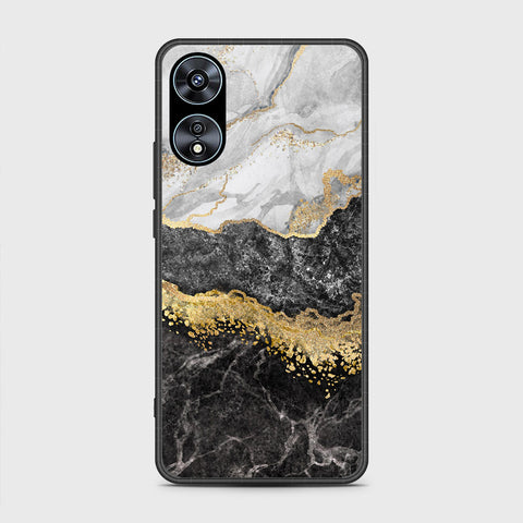 Oppo A78 4G Cover- Colorful Marble Series - HQ Ultra Shine Premium Infinity Glass Soft Silicon Borders Case