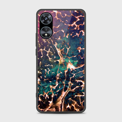 Oppo A78 4G Cover- Colorful Marble Series - HQ Ultra Shine Premium Infinity Glass Soft Silicon Borders Case