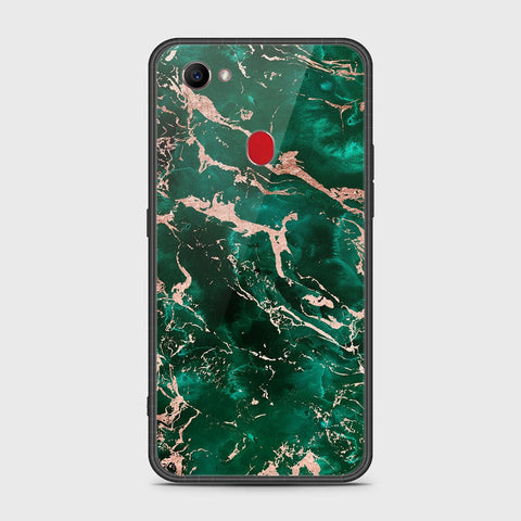 Oppo F7 Cover- Colorful Marble Series - HQ Ultra Shine Premium Infinity Glass Soft Silicon Borders Case