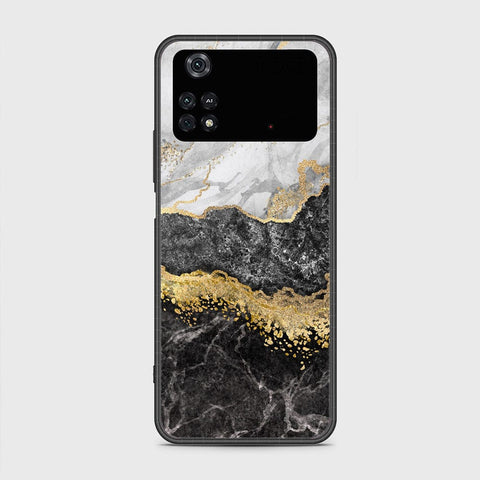 Xiaomi Poco M4 Pro Cover- Colorful Marble Series - HQ Ultra Shine Premium Infinity Glass Soft Silicon Borders Case