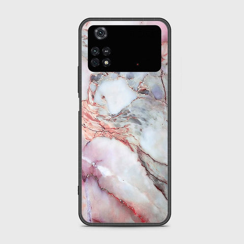 Xiaomi Poco M4 Pro Cover- Colorful Marble Series - HQ Ultra Shine Premium Infinity Glass Soft Silicon Borders Case