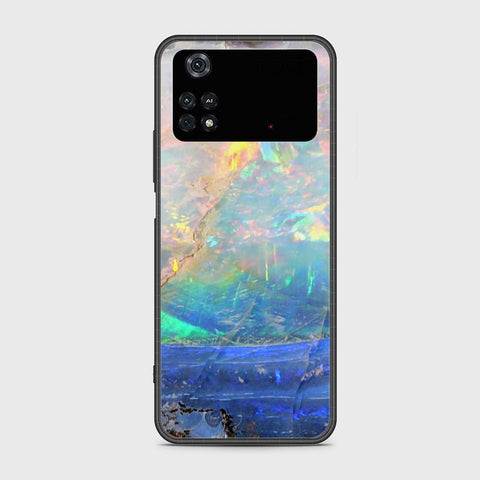 Xiaomi Poco M4 Pro Cover- Colorful Marble Series - HQ Ultra Shine Premium Infinity Glass Soft Silicon Borders Case