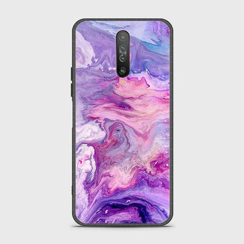 Xiaomi Poco X2 Cover - Colorful Marble Series - HQ Ultra Shine Premium Infinity Glass Soft Silicon Borders Case