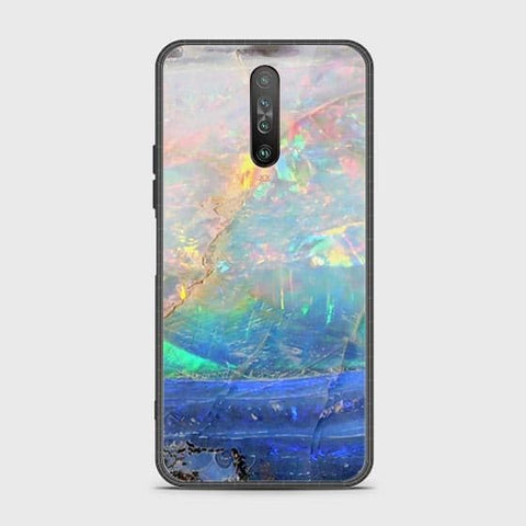 Xiaomi Poco X2 Cover - Colorful Marble Series - HQ Ultra Shine Premium Infinity Glass Soft Silicon Borders Case