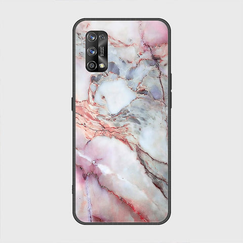 Realme 7 Pro Cover - Colorful Marble Series - HQ Ultra Shine Premium Infinity Glass Soft Silicon Borders Case