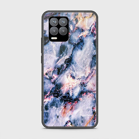 Realme 8 Cover - Colorful Marble Series - HQ Ultra Shine Premium Infinity Glass Soft Silicon Borders Case