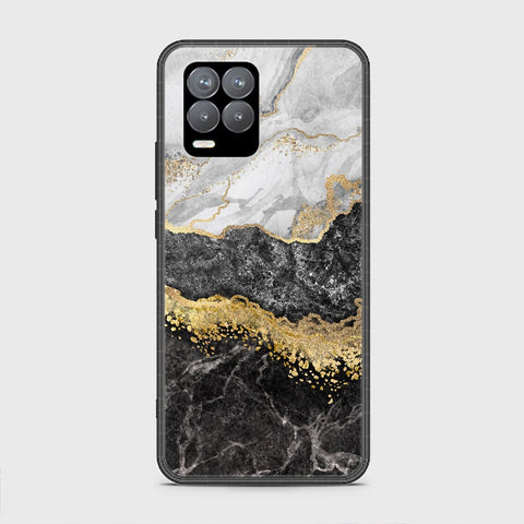 Realme 8 Cover - Colorful Marble Series - HQ Ultra Shine Premium Infinity Glass Soft Silicon Borders Case