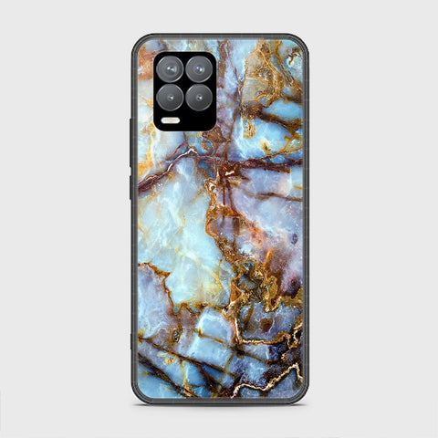 Realme 8 Cover - Colorful Marble Series - HQ Ultra Shine Premium Infinity Glass Soft Silicon Borders Case