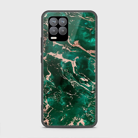 Realme 8 Cover - Colorful Marble Series - HQ Ultra Shine Premium Infinity Glass Soft Silicon Borders Case