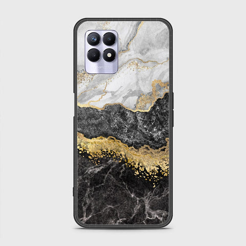 Realme Narzo 50 4G Cover - Colorful Marble Series - HQ Ultra Shine Premium Infinity Glass Soft Silicon Borders Case