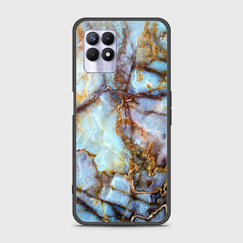 Realme Narzo 50 4G Cover - Colorful Marble Series - HQ Ultra Shine Premium Infinity Glass Soft Silicon Borders Case