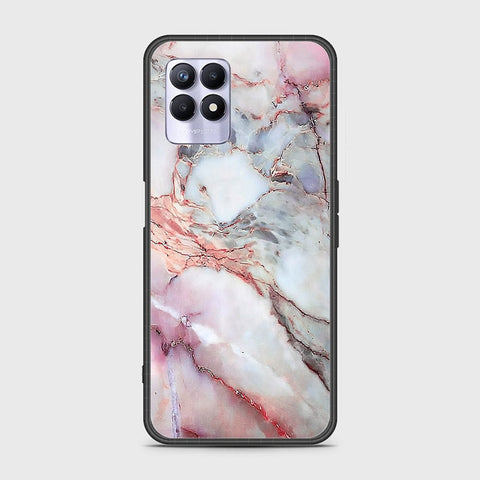 Realme Narzo 50 4G Cover - Colorful Marble Series - HQ Ultra Shine Premium Infinity Glass Soft Silicon Borders Case