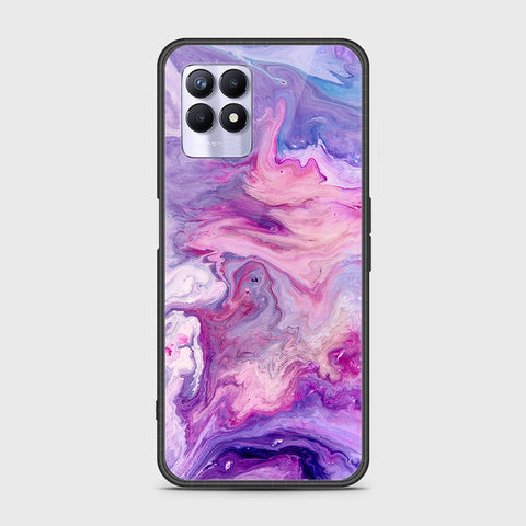 Realme Narzo 50 4G Cover - Colorful Marble Series - HQ Ultra Shine Premium Infinity Glass Soft Silicon Borders Case