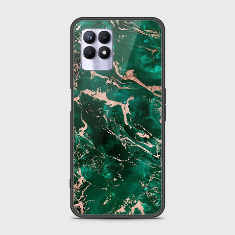 Realme Narzo 50 4G Cover - Colorful Marble Series - HQ Ultra Shine Premium Infinity Glass Soft Silicon Borders Case