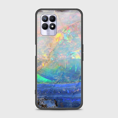 Realme Narzo 50 4G Cover - Colorful Marble Series - HQ Ultra Shine Premium Infinity Glass Soft Silicon Borders Case