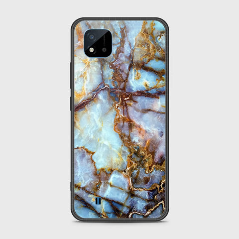 Realme C20A Cover- Colorful Marble Series - HQ Ultra Shine Premium Infinity Glass Soft Silicon Borders Case