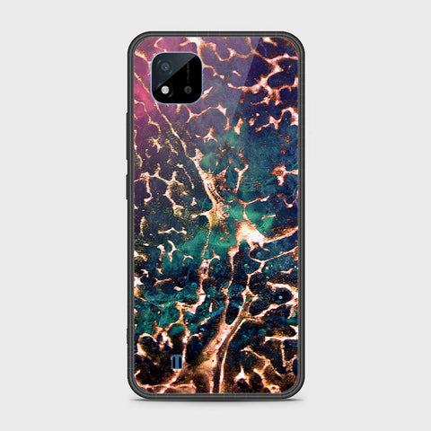 Realme C20A Cover- Colorful Marble Series - HQ Ultra Shine Premium Infinity Glass Soft Silicon Borders Case