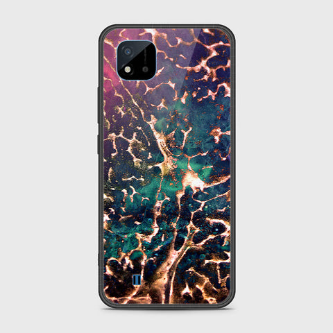 Realme C11 2021 Cover- Colorful Marble Series - HQ Ultra Shine Premium Infinity Glass Soft Silicon Borders Case