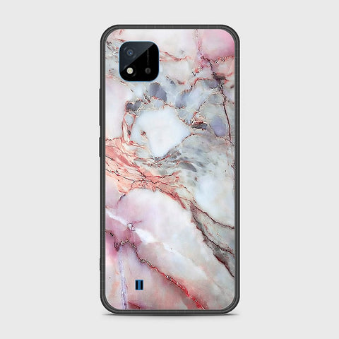 Realme C20A Cover- Colorful Marble Series - HQ Ultra Shine Premium Infinity Glass Soft Silicon Borders Case