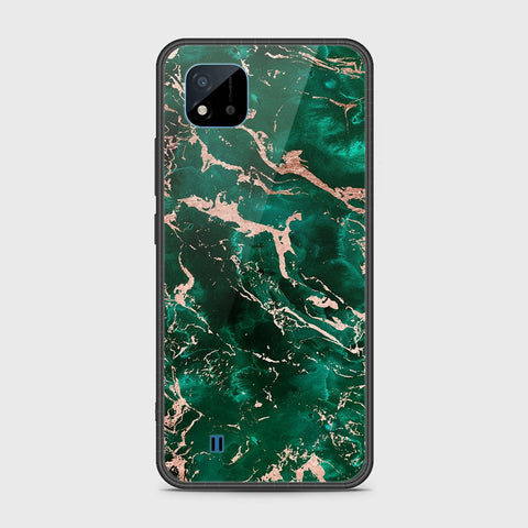 Realme C20A Cover- Colorful Marble Series - HQ Ultra Shine Premium Infinity Glass Soft Silicon Borders Case