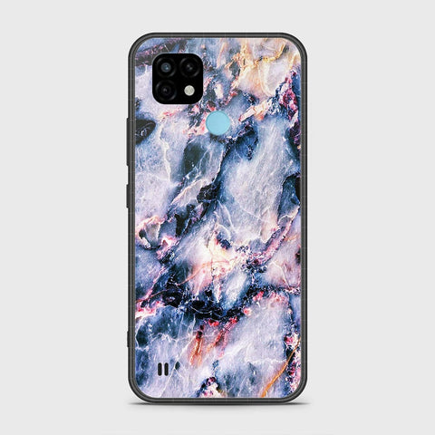 Realme C21 Cover- Colorful Marble Series - HQ Ultra Shine Premium Infinity Glass Soft Silicon Borders Case