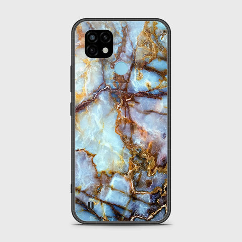 Realme C21 Cover- Colorful Marble Series - HQ Ultra Shine Premium Infinity Glass Soft Silicon Borders Case