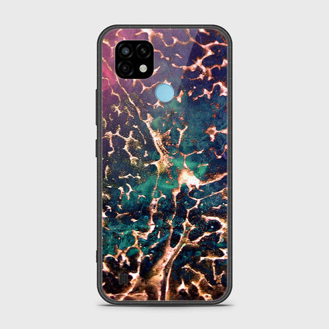 Realme C21 Cover- Colorful Marble Series - HQ Ultra Shine Premium Infinity Glass Soft Silicon Borders Case