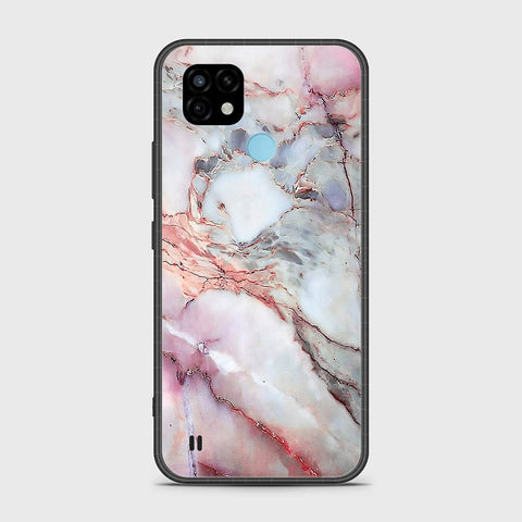 Realme C21 Cover- Colorful Marble Series - HQ Ultra Shine Premium Infinity Glass Soft Silicon Borders Case