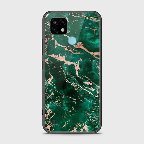 Realme C21 Cover- Colorful Marble Series - HQ Ultra Shine Premium Infinity Glass Soft Silicon Borders Case