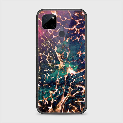 Realme C25Y Cover- Colorful Marble Series - HQ Ultra Shine Premium Infinity Glass Soft Silicon Borders Case