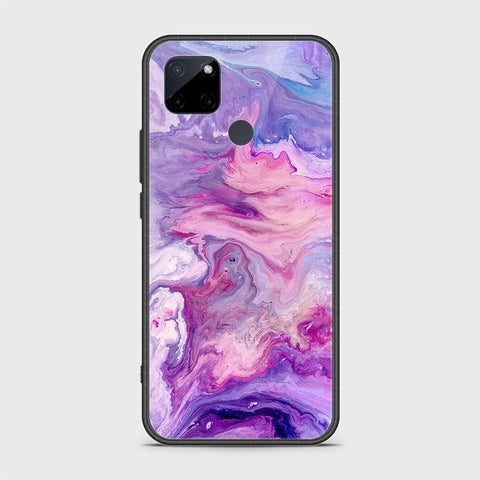 Realme C25Y Cover- Colorful Marble Series - HQ Ultra Shine Premium Infinity Glass Soft Silicon Borders Case