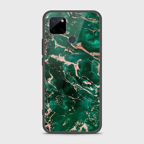 Realme C25Y Cover- Colorful Marble Series - HQ Ultra Shine Premium Infinity Glass Soft Silicon Borders Case