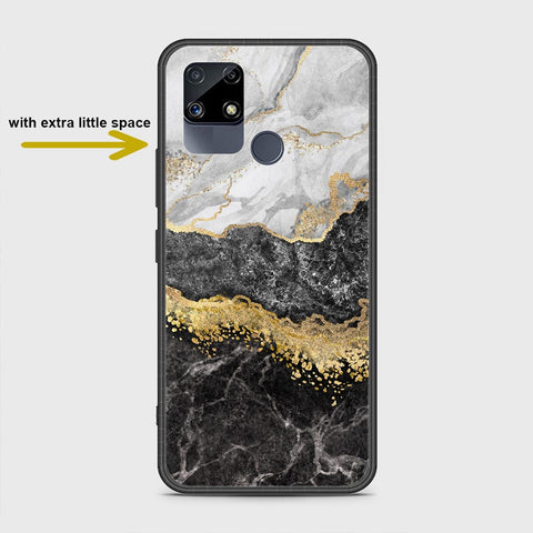 Realme C25s Cover- Colorful Marble Series - HQ Ultra Shine Premium Infinity Glass Soft Silicon Borders Case