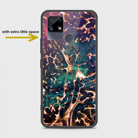 Realme C25s Cover- Colorful Marble Series - HQ Ultra Shine Premium Infinity Glass Soft Silicon Borders Case