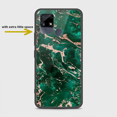 Realme C25s Cover- Colorful Marble Series - HQ Ultra Shine Premium Infinity Glass Soft Silicon Borders Case