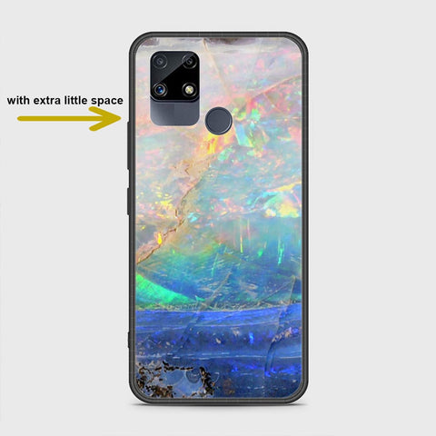 Realme C25s Cover- Colorful Marble Series - HQ Ultra Shine Premium Infinity Glass Soft Silicon Borders Case