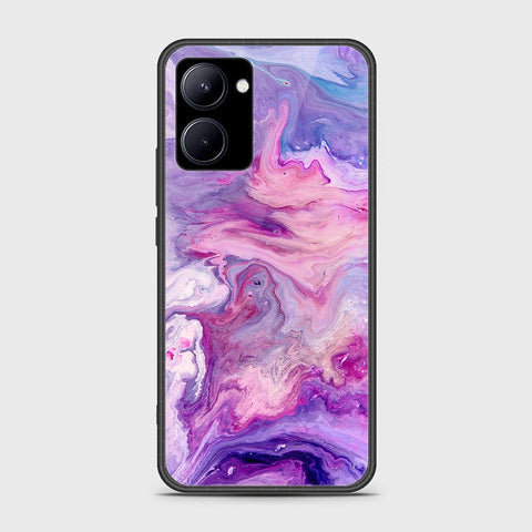 Realme C33 Cover- Colorful Marble Series - HQ Ultra Shine Premium Infinity Glass Soft Silicon Borders Case