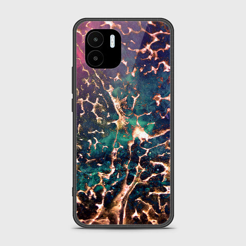 Xiaomi Redmi A2 2023 Cover - Colorful Marble Series - HQ Ultra Shine Premium Infinity Glass Soft Silicon Borders Case